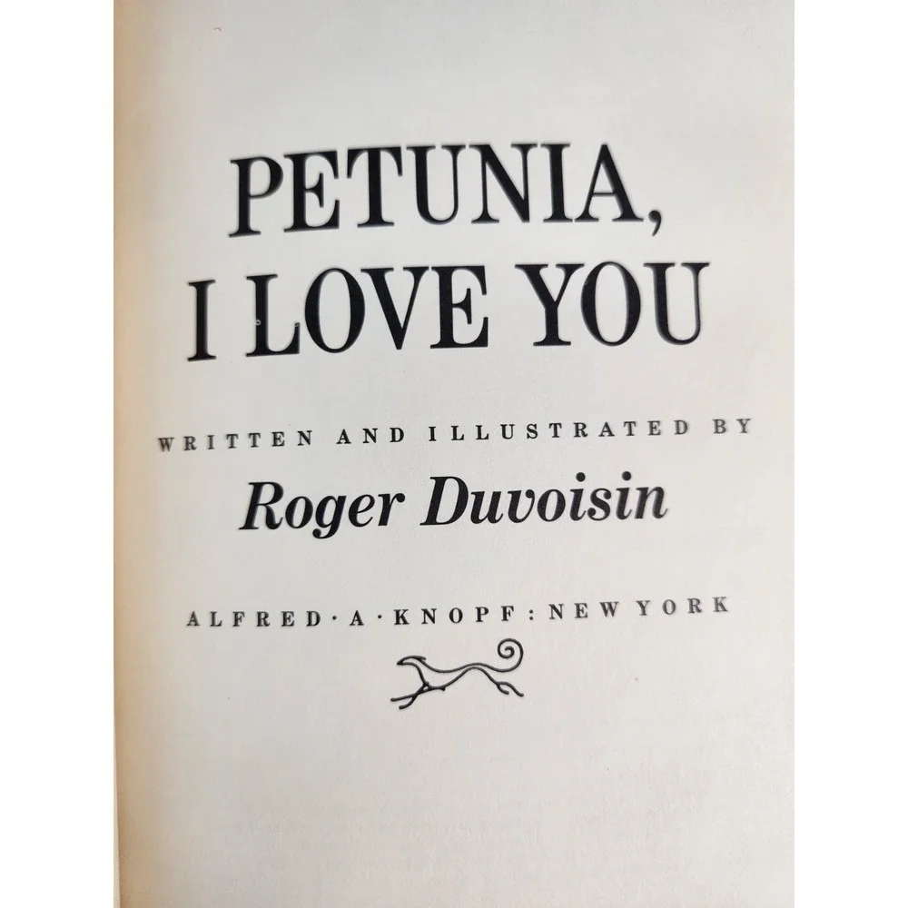 2 Books In 1 PETUNIA, I LOVE YOU and TRUBLOFF Roger Duvoisin 1965 BURNINGHAM